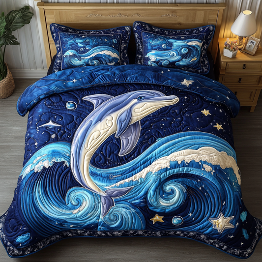 Tidal Spirit 3-Piece Quilted Bedding Set NCU0DDK190
