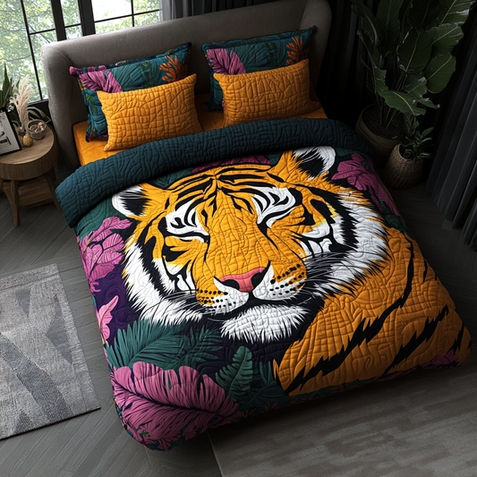 Tiger Tangle Quilted Bedding Set NCU0DV171