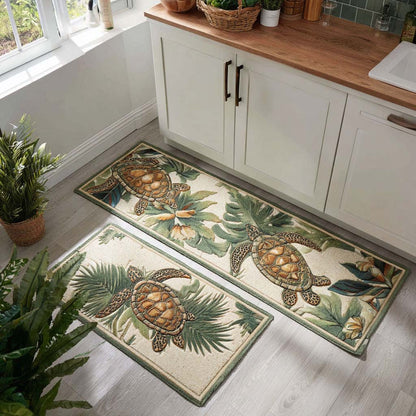 Tiki Trails Kitchen Area Rug NCU0PT10169