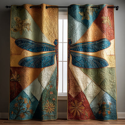 Tile Dragonfly Quilted Curtains NCU0HNH613
