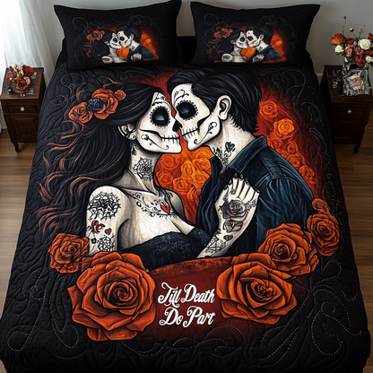 Till Death 3-Piece Quilted Bedding Set NCU0TL2039