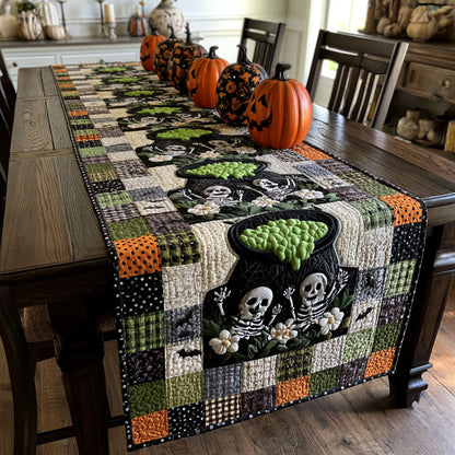 Till Death We Feast Quilted Table Runner NCU0PTT3272