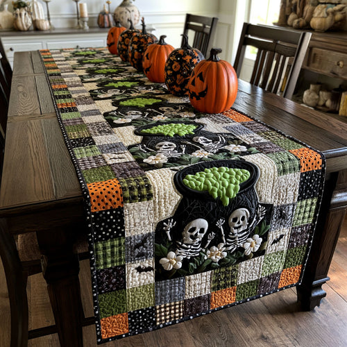 Till Death We Feast Quilted Table Runner NCU0PTT3272