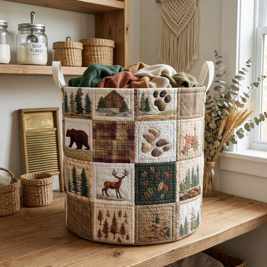 Timber Buck Quilted Laundry Basket NCU0PVL813