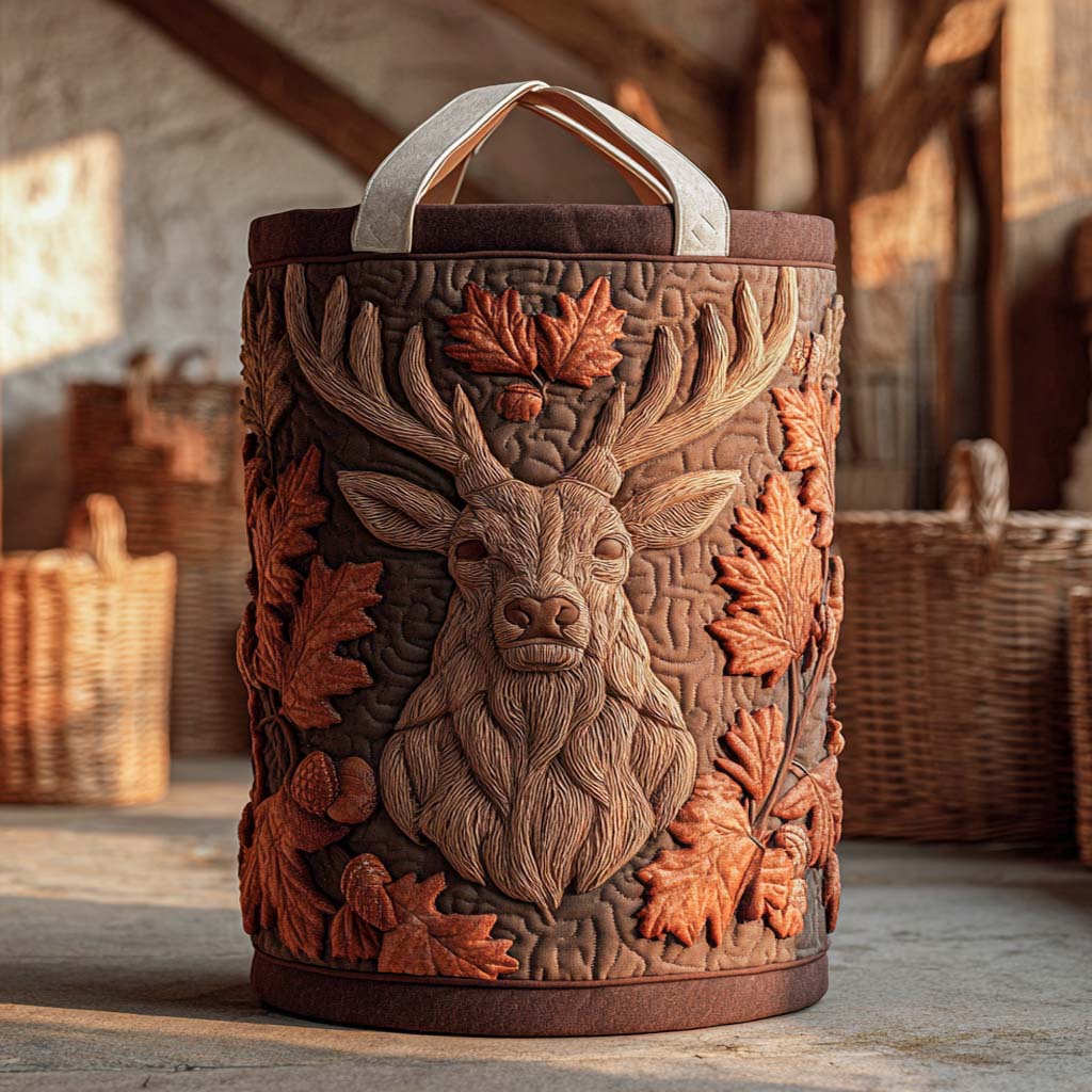 Timber Crown Quilted Laundry Basket NCU0NXD050