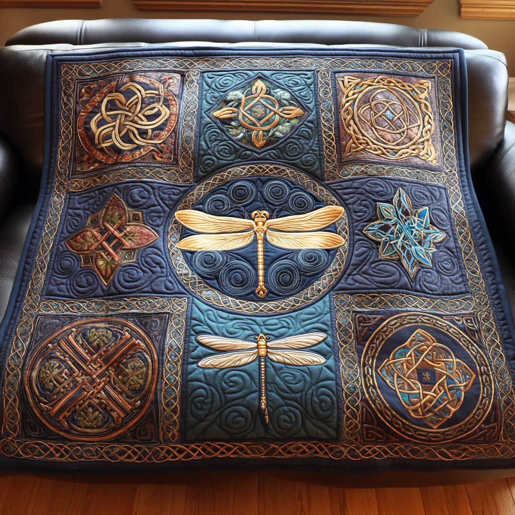 Timber Dragonfly Quilted Blanket NCU0NTD1178