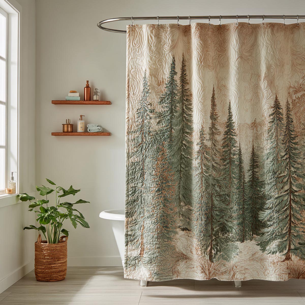 Timber Haven Shower Curtain NCU0DV1889