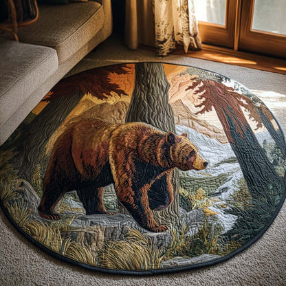 Timber Heart Quilted Round Mat NCU0PTT1806