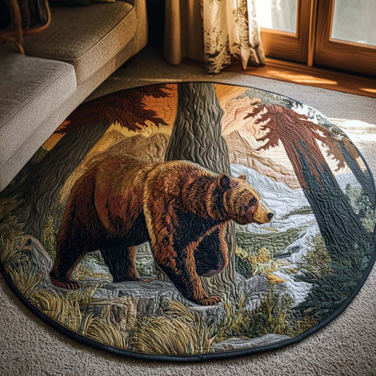 Timber Heart Quilted Round Mat NCU0PTT1806