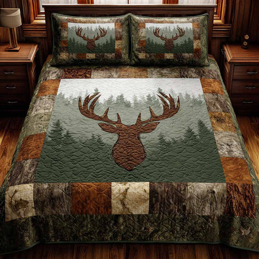 Timber Lodge 3-Piece Quilted Bedding Set NCU0NXD1732