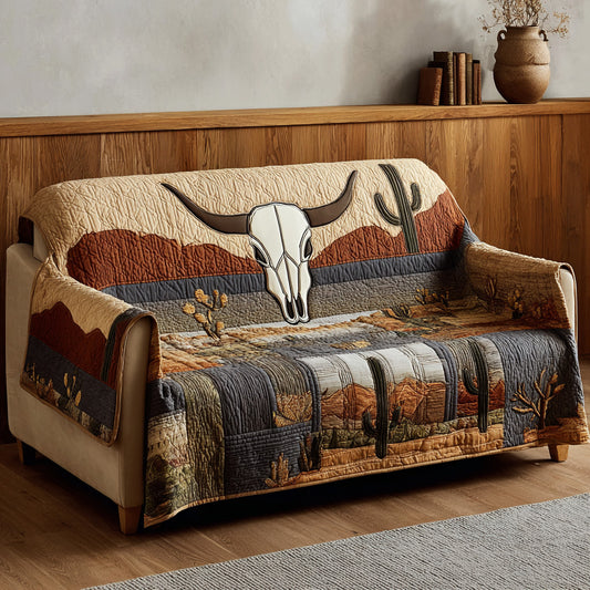 Timber Mesa Skull Quilted Sofa Cover NCU0LDH885