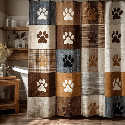 Timber Paws Shower Curtain NCU0LDH417