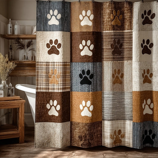Timber Paws Shower Curtain NCU0LDH417