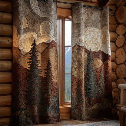 Timber Ridge Quilted Curtains NCU0DDK2089