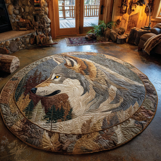 Timber Soul Quilted Round Mat NCU0DV1126