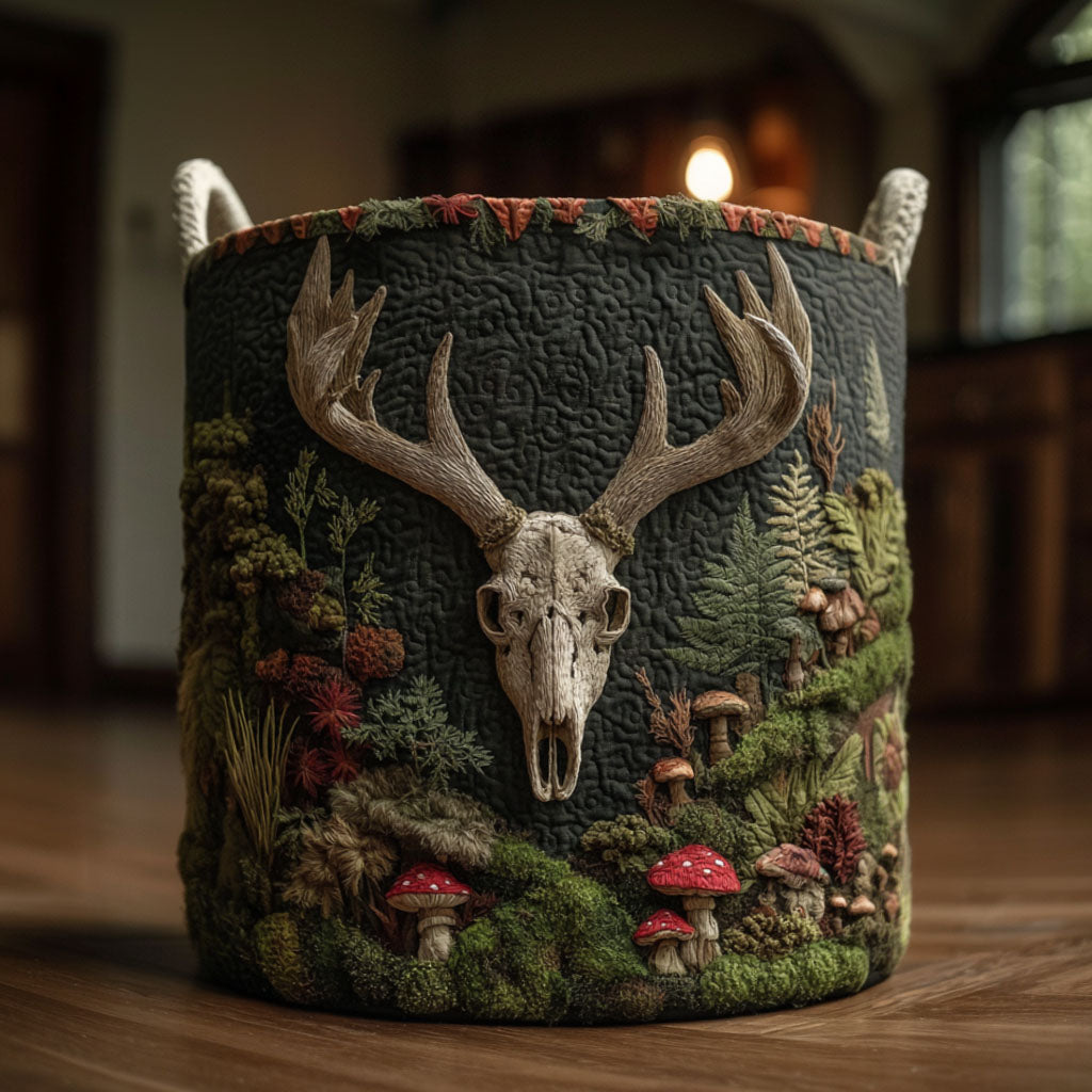 Timber Stag Quilted Laundry Basket NCU0NNT2807