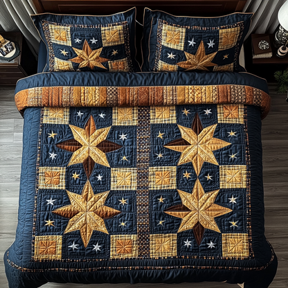 Timber Star 3-Piece Quilted Bedding Set NCU0DDK485