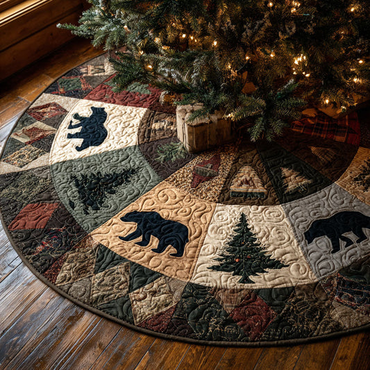 Timber Trail Christmas Quilted Tree Skirt NCU0NTV358