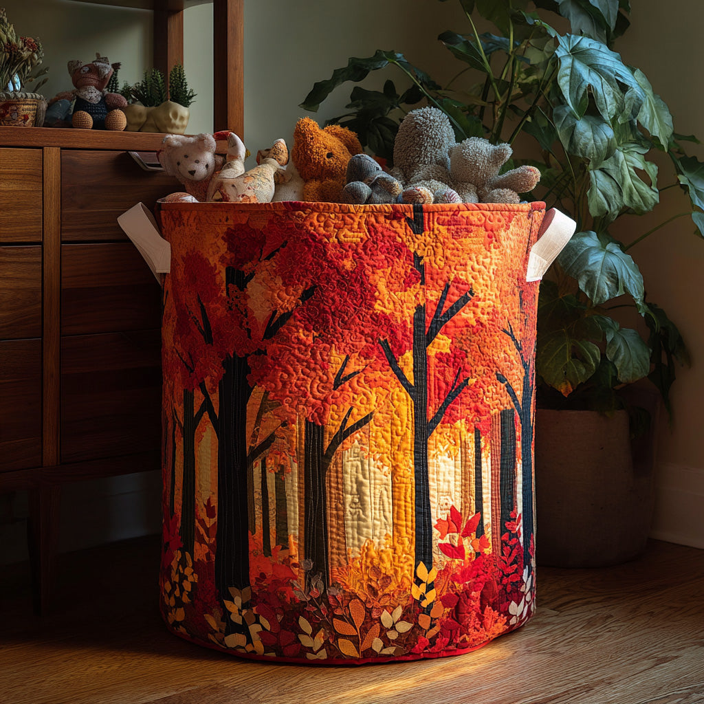 Timber Trail Quilted Laundry Basket NCU0DV799