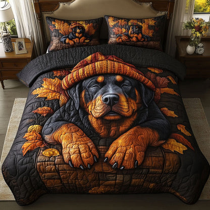 Timber Trail Tails 3-Piece Quilted Bedding Set NCU0NNT750