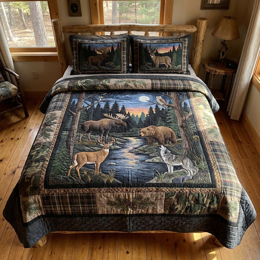 Timber Valley 3-Piece Quilted Bedding Set NCU0DV2147