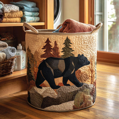 Timber Walk Quilted Laundry Basket NCU0NTV412