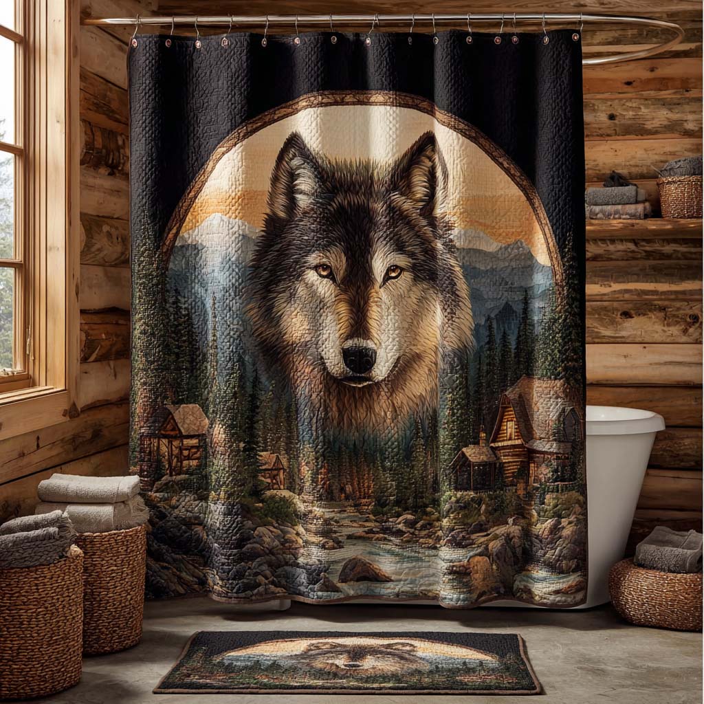 Timberland Wolf Crest Shower Curtain NCU0DQQ0420