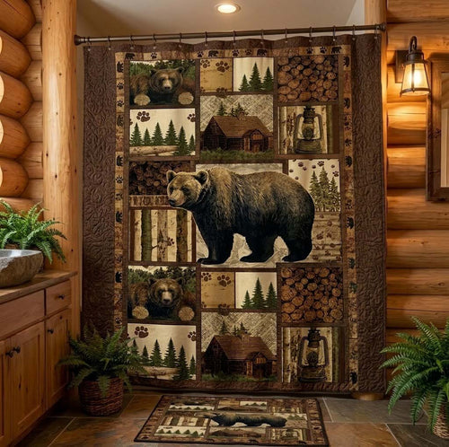 Timberline Lodge Shower Curtain NCU0DQQ0672