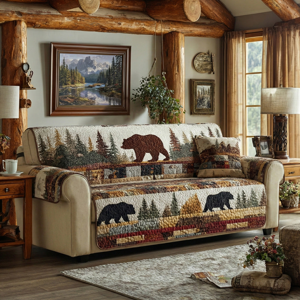 Timberline Trail Quilted Sofa Cover NCU0LDH613