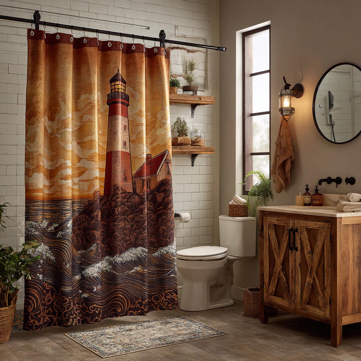 Timeless Beacon Shower Curtain NCU0DV1951