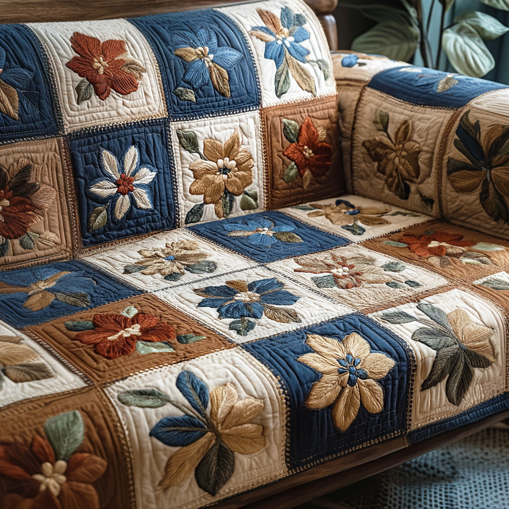 Timeless Bloom Quilted Sofa Cover NCU0NTD1233