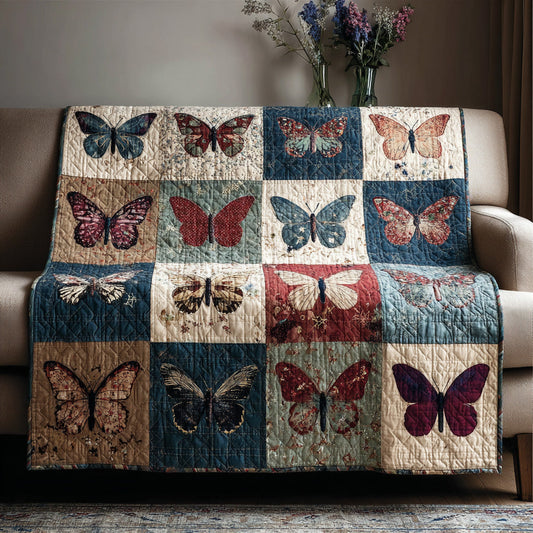 Timeless Butterflies Quilted Blanket NCU0LDH484