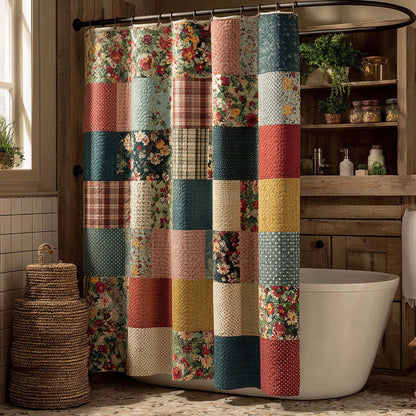 Farmhouse Patchwork Shower Curtain NCU0QN084