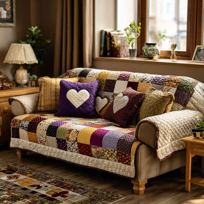 Timeless Cozy Quilted Sofa Cover NCU0NNT2873