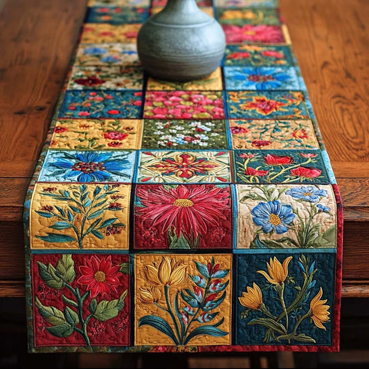 Timeless Florals Quilted Table Runner NCU0DQQ0226