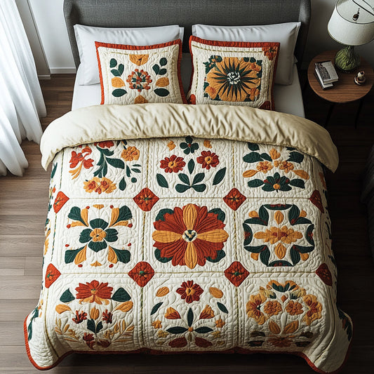 Timeless Garden 3-Piece Quilted Bedding Set NCU0PTT662