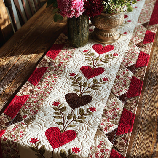 Timeless Hearth Affection Quilted Table Runner NCU0PTT2784