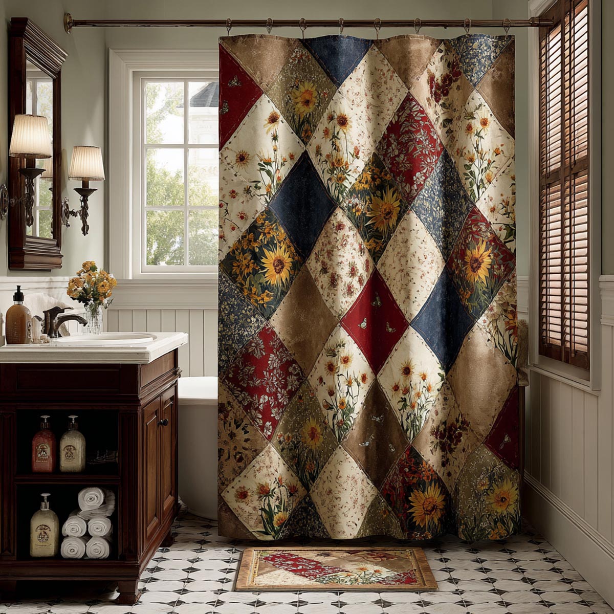 Timeless Hearth Shower Curtain NCU0DV1902 – Quiltnest