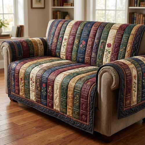 Timeless Library Quilted Sofa Cover NCU0NTV924