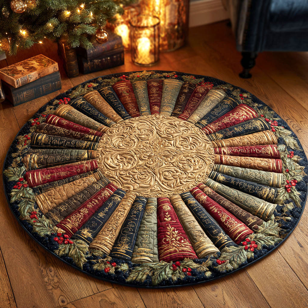 Timeless Reader Quilted Round Mat NCU0NTV698
