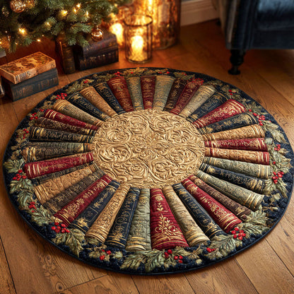 Timeless Reader Quilted Round Mat NCU0NTV698