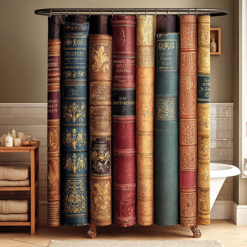 Timeless Spines Shower Curtain NCU0NTV917