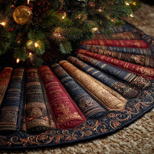 Timeless Tales Christmas Quilted Tree Skirt NCU0NTV416