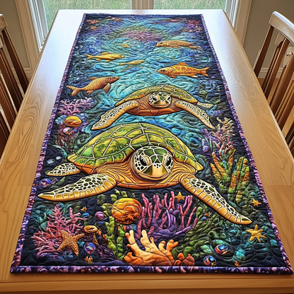Timeless Tide Quilted Table Runner NCU0DDK147