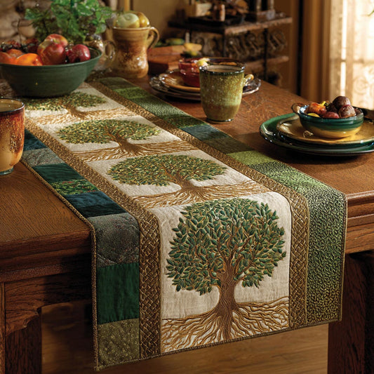 Timeless Tree Quilted Table Runner NCU0DV1836