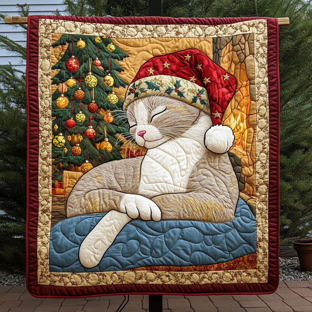 Tinsel And Tails Quilted Blanket NCU0DK1506