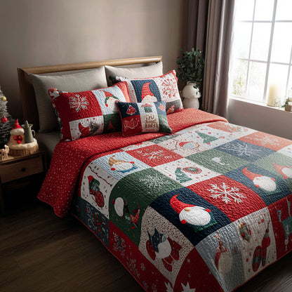 Tinsel Toes 3-Piece Quilted Bedding Set NCU0PTT1627