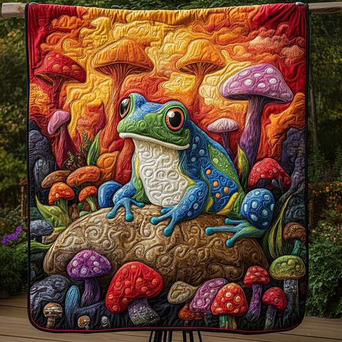 Toadstool Charm Quilted Blanket NCU0NVH031