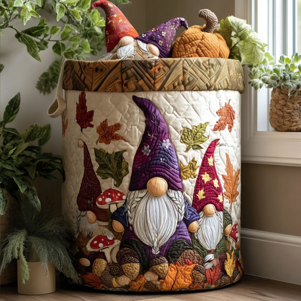 Toasty Toadstool Quilted Laundry Basket NCU0PTT1054