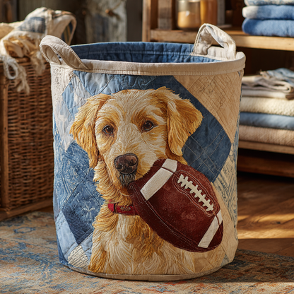 Touchdown Retriever Quilted Laundry Basket NCU0NXD535